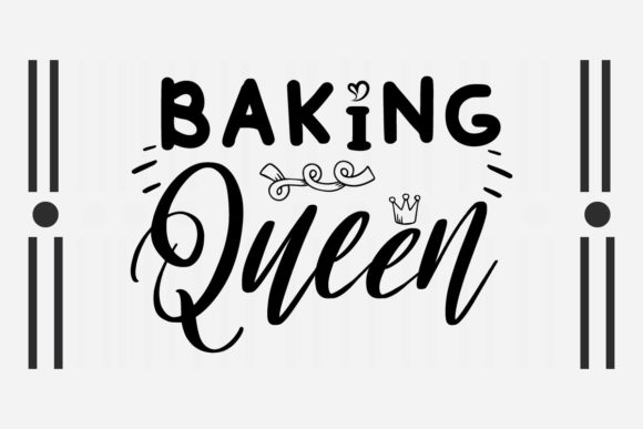 Baking Queen SVG Pot Holder Quotes SVG for Crafts and Graphics