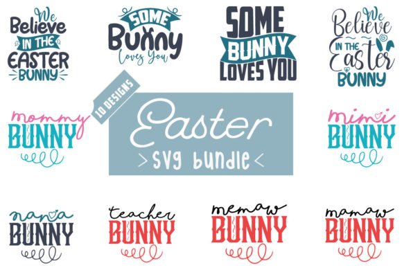 Easter SVG Bundle Vol.19 for Crafts and Graphics