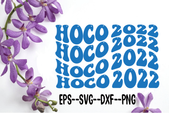 HOCO 2020 Wavy Retro Svg Design for Crafts and Graphics