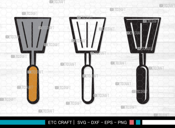 Spatula Fork SVG Barbecue Graphic for Crafts
